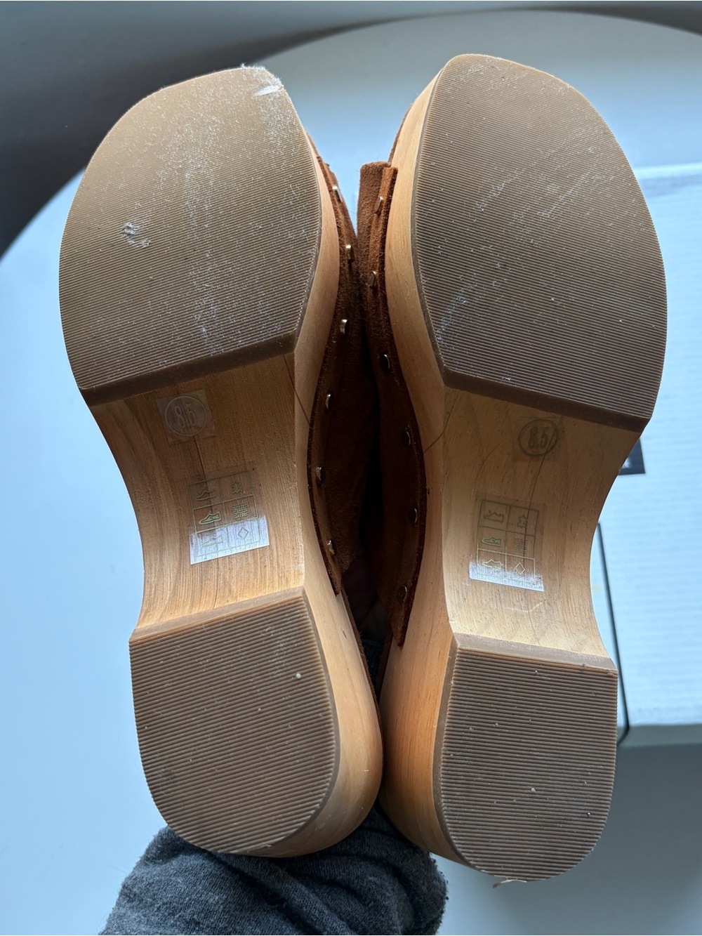 Dolce Vita Dorado Saddle Suede Platform Slide Mules - Picture 14 of 14